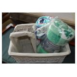 (2) Baskets w/ (2) New Throw Blankets
