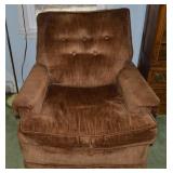 Vtg Light Brown Lounge Armchair 36 x 39 x 36t