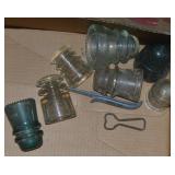 Lot of Antique Glass Insulators