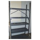 Metal 5 Tier Utility Shelving Unit 73 x 37 x 16d