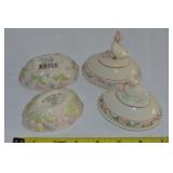 (4) Lenox Porcelain Easter Egg Trinket Box Pcs