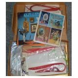 Box of Quilling Supplies and Books