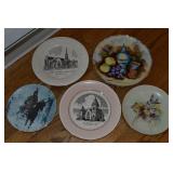 (5) Vtg China Plates incl First Prebyterian Grundy