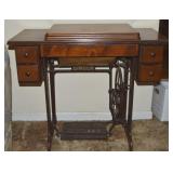 Antique Singer Cabinet Sewing Machine w/ 4 Drawer