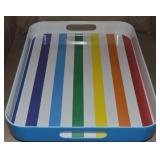 Poptimism Melamine Blue & Rainbow Handled