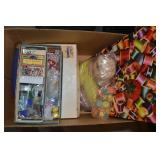 Printer Paper Box w/ Craft Supplies Buttons, Beads