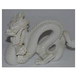 Vtg Japan Blanc de Chine Porcelain Dragon Figure