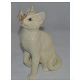 Lenox Porcelain Eye to Eye Cat & Butterfly Figure