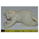 Lenox China Jewels 1991 Cat with Ball Figure 5.25