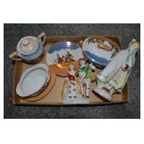 Flat of Occupied & Japan Porcelain Pcs w/ Lustre