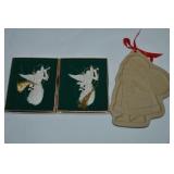 (2) Lenox China Renaissance Angel Ornaments +