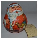 Vtg Chein Bristol Ware Santa Claus Roly Poly Tin
