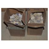 (2) Small Boxes of Wooden Thread Spools