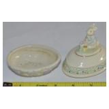 Lenox Porcelain Easter Egg Trinket Box Rabbit 1998
