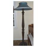 Espresso Brown 2 Light Floor Lamp w/ 26" Diam