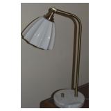 Contempo Marble Base w/ Brushed Brass &