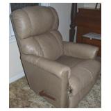La-Z-Boy Stone Leather Rocker Recliner Chair