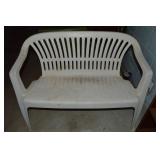 Hard Plastic Outdoor Patio Loveseat 44.5w