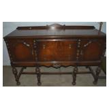 Antique Mahogany Sideboard Buffet Server 59.5w x