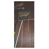 (3) Lawn Rakes (Front one with some damage)