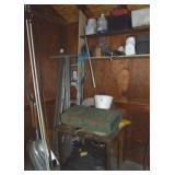 PICKERS RIGHTS: Garage Corner/Shelf Contents