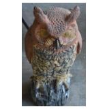 Vintage Light Weighted Resin Owl Garden Decor