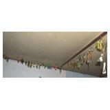 Hanging 100+ Piece Fishing Lure Collection