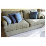 England Furniture Co Sage Green Cloth Sofa Couch