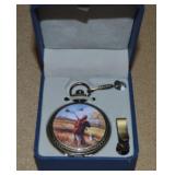 Puritan Pheasant Hunting Pocket Watch in Box