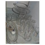 Collection of Imperial Candlewick Glass w/ Cake