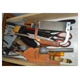 Kitchen Drawer Contents Lot: Tools & Kitchen