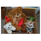 Bankers Box w/ Plush, Resin Fisherman Gnome+