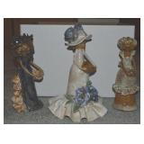 (3) Vtg Signed "Carole" Pots & Knots Clay Pottery