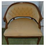 Vintage Wood Framed Parlor Chair 26 x 22.5 x 28