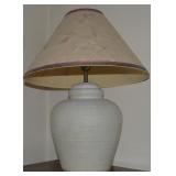 Vintage Textured Ceramic w/ Leaf Pattern Table