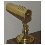 Vtg Brass Adjustable Height Piano Desk Lamp