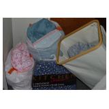 Linens Lot w/ Comforters, (2) Seat Cushions &