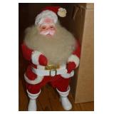 Vtg Hard Rubber Santa Claus 14.5"t Free-Standing