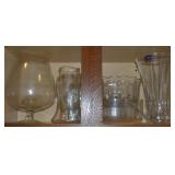 Kitchen Cupboard Contents Lot: DePlomb Glass