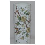 Antique Bristol Enamel Painted Bird, Butterfly &