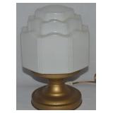 Art Deco 3 Tier Milk Glass Skyscraper Light Shade