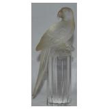 Vtg Goebel Crystal Collection Perched Parrot Fig
