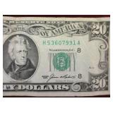 $20 1985 Ser# H53607991A