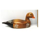Vintage Wood Duck Decoy: Broken Beak