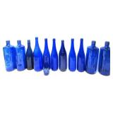 Blue Colbalt Wine Bottles