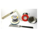 Framing Square,Buffer,Propane Heater,Drain Snake