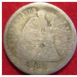 1861 Seated Half Dime