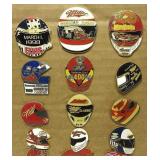 1980's & 90's Miller Racing Pins Helmets