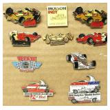 Vintage Indy Car Racing Hat Pins
