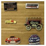 Vtg Collectable Coors Race Car Hat Pins